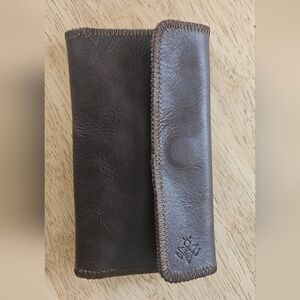 Lyons Leather Co Espresso Travel Wallet with dust bag